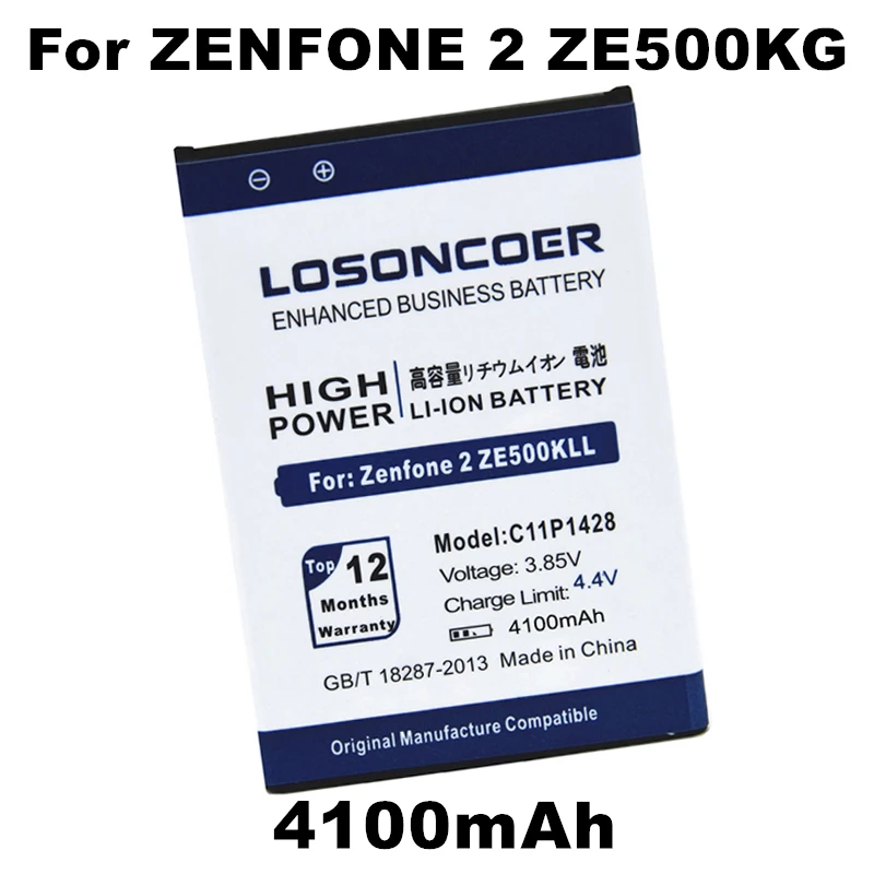 LOSONCOER 4100 мАч C11P1428 B11P1428 Аккумулятор для Asus Zenfone 2 ZenFone2 Laser " ZE500KL ZE500KG Z00ED Аккумуляторы для телефонов