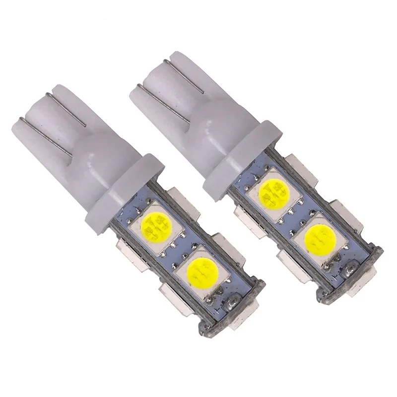 Wholesale 1000pcs Clearance lights DC12V T10 9 SMD LED 5050 9SMD 9Led White Lamp Wedge Car LED light car accessories