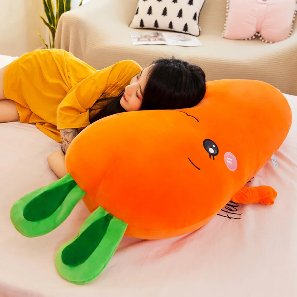 60cm Cute Carrot Plush Toys Pillow Doll Stuffed Plush Toy Carrot Plush Toys Pillow Creative Activity Gift