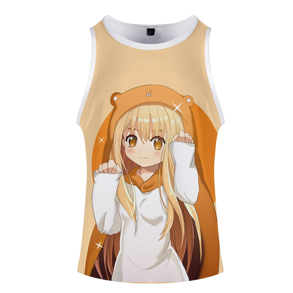 Himouto! Umaru-chan майка с 3d принтом Модная стильная хипстерская Повседневная Удобная летняя с круглым вырезом летняя без рукавов для мужчин/женщин