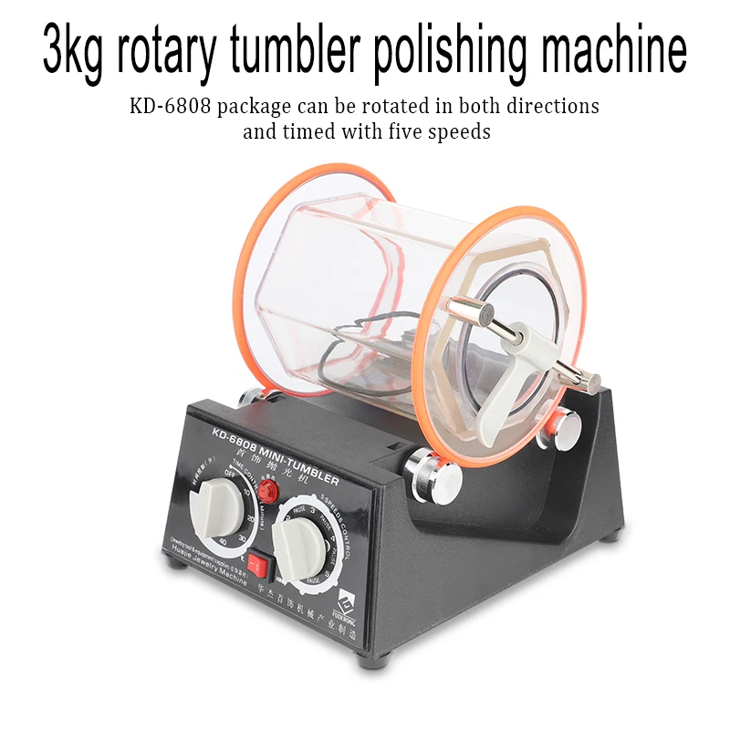 3Kg Rotary Tumbler Schmuck Poliermaschine Finisher Maschinenpolierperle 220V 