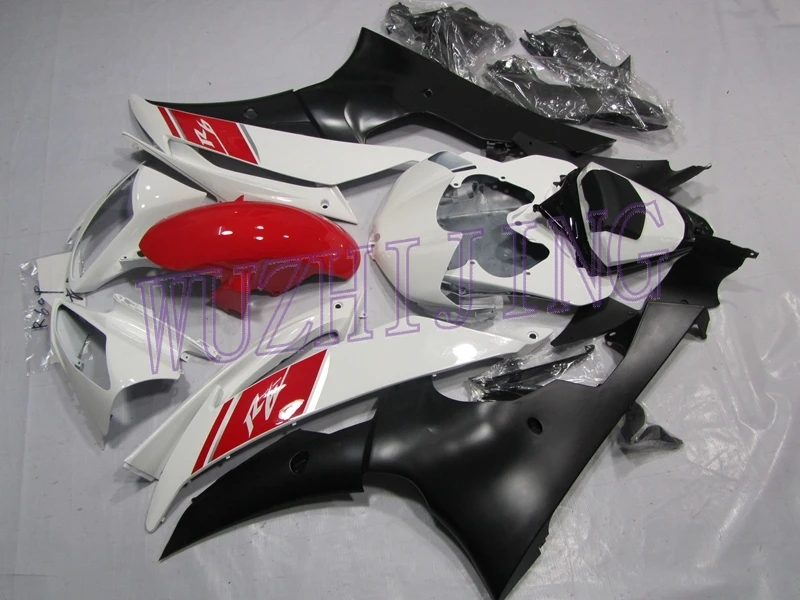 Обтекатель YZF600 R6 2007 кузов 2006 Белый Черный Красный Обтекатели комплекты для YAMAHA