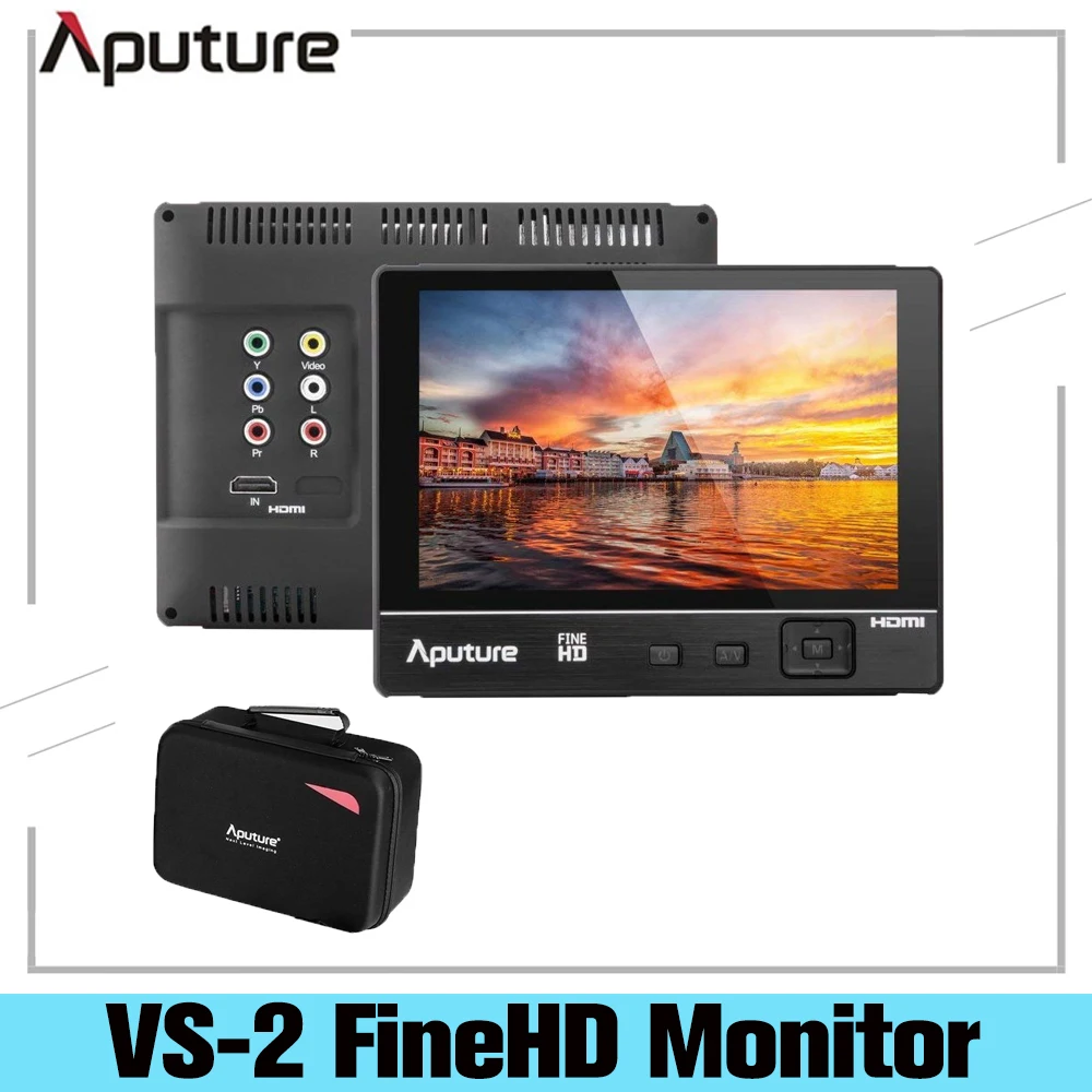 Aputure VS 2 FineHD LCD полевой цифровой монитор 7 дюймов HD V Screen для видеокамера