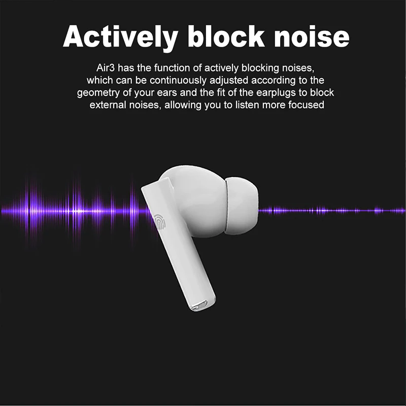 Wireless Bluetooth Earbuds TWS Air 3 Bluetooth Headphone with Charging Case Noise Cancelling Mini Wireless Earphones Sports