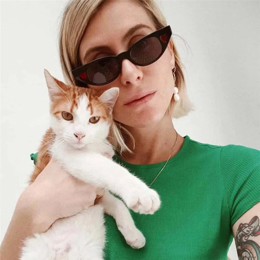 Love sunglasses men and women small frame heart sunglasses glasses retro style bicycle glasses  polarized photochromic 30A16 (23)