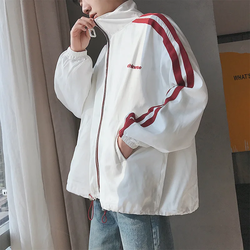

2018 New Style Spring Coat Men Korean-style Students Loose-Fit Versatile Thin Jacket Baseball Uniform Trend Couple Clothes