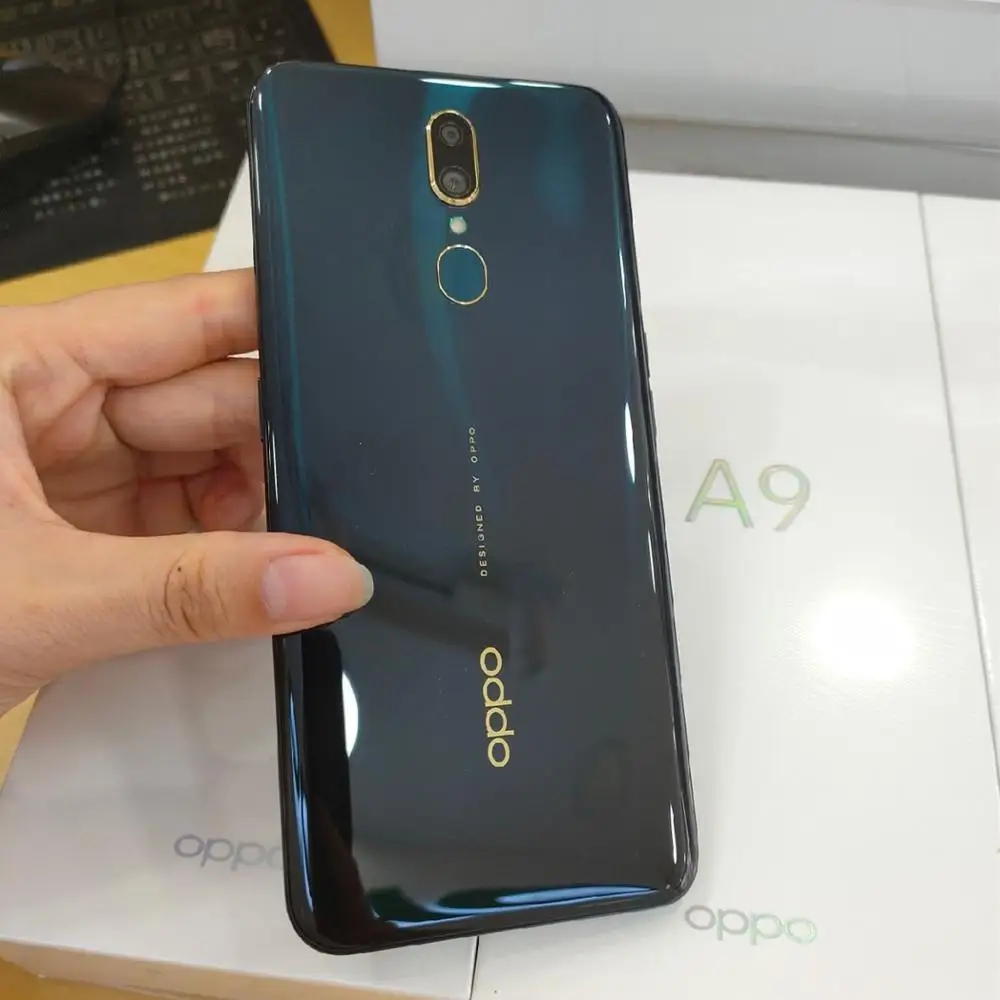 Смартфон OPPO A9 Android 8,1 4G LTE MT6771V Octa Core 6,5" 6+ 128G Задняя панель отпечаток пальца 16MP 3D корпус 4020mAh мобильный телефон