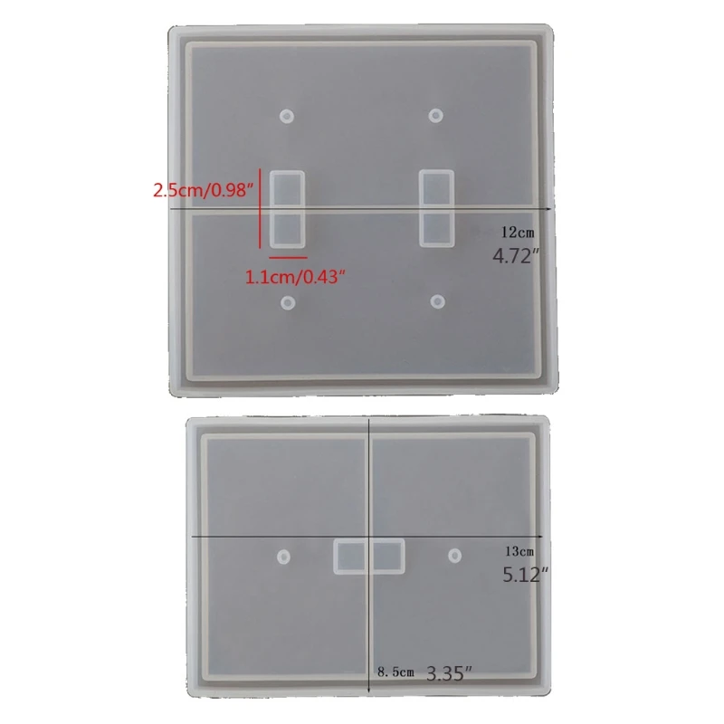 

Handmade 86 Type Switch Socket Panel Silicone Resin Mold Dual USB Wall Sock Mold