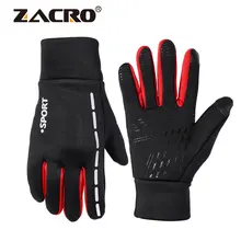 Zacro унисекс, для сенсорных экранов, перчатки для бега, зимние уличные Нескользящие прихватки, 3 вида стилей перчатки для пеших прогулок, велоспорта, спорта, катания на лыжах