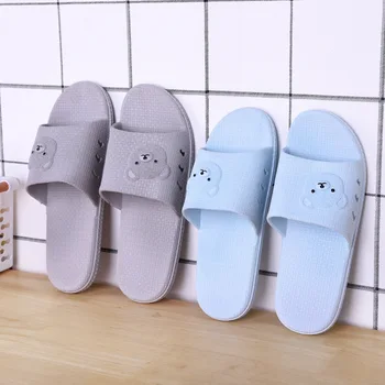 

Men's Fashion Slippers Male Casual Slides Non-slip Design Soft Bathroom Shoes Breathable Beach Flip Flops Y9Y070D6