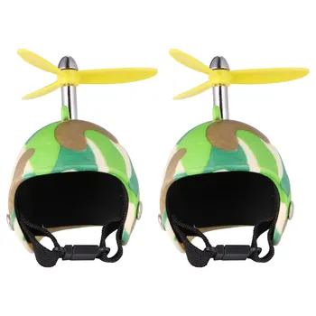 

2pcs Funny Chicken Helmet Pet Protective Gear Sun Rain Protection Helmet Costumes Accessories Bird Hens Pet Supplies