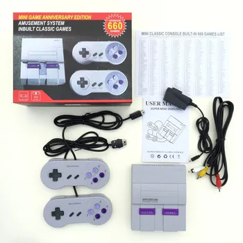 

8 Bit Mini Family TV Retro Handheld Game Consoles Video Game Console 2 Players Gamepads PAL&NTSC Built-in 660 Classic Games