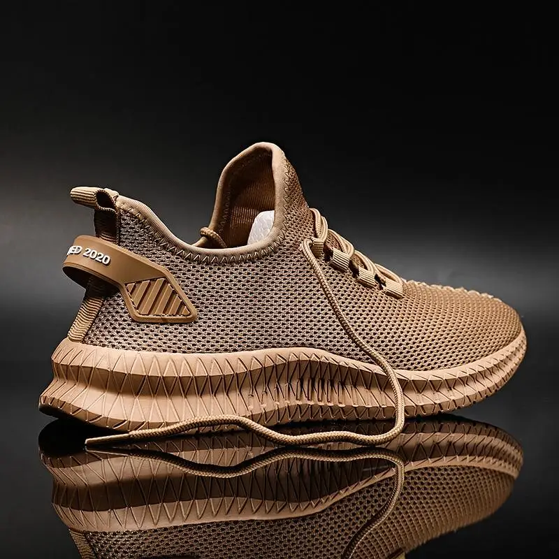 Zapatos informales con cordones para hombre, zapatillas deportivas ligeras, transpirables, vulcanizadas, cómodas, para exteriores, 2021