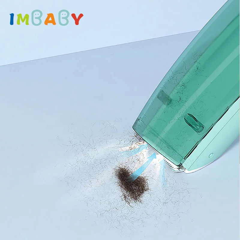 IMBABY Kid Electric Hair Trimmer Baby USB Waterproof Home-Use Automatic Gather Hair Clipper Child Adult Mute Sleep Haircut