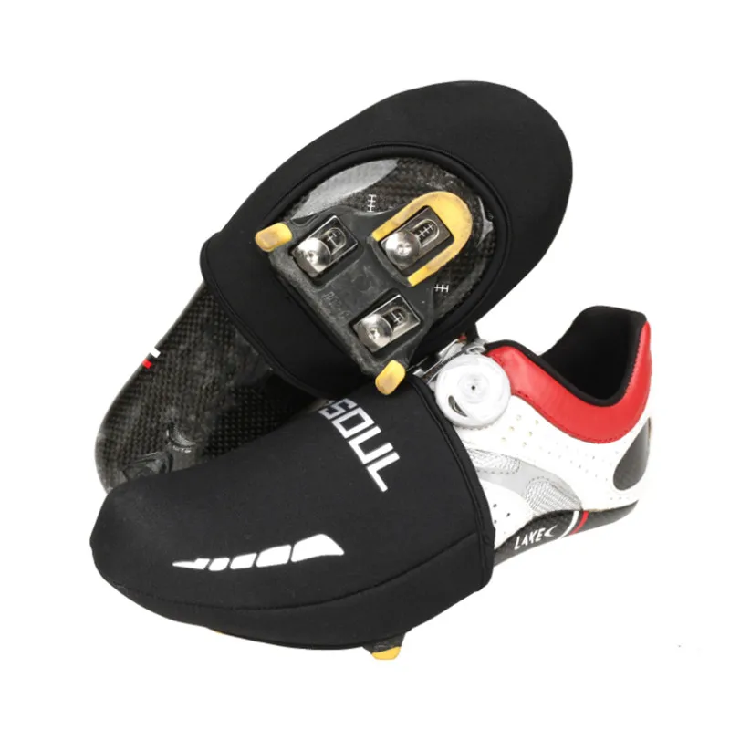 

Winter Thermal Cycling Shoes Cover Bike Semi Palm Racing Toe Cover Protector Unisex SBR Bicycle Overshoes Waterproof Shoe Covers