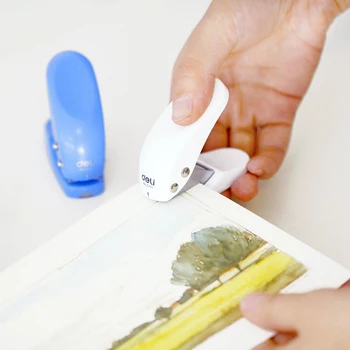 

Deli Mini Single Hole Puncher Portable Manual Puncher Manual Bill Diy Book Student Office Stationery Scrapbooking Paper Punch