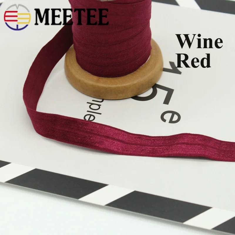 Эластичная лента Meetee 22 м 15 мм яркая для волос нейлоновая украшение головы