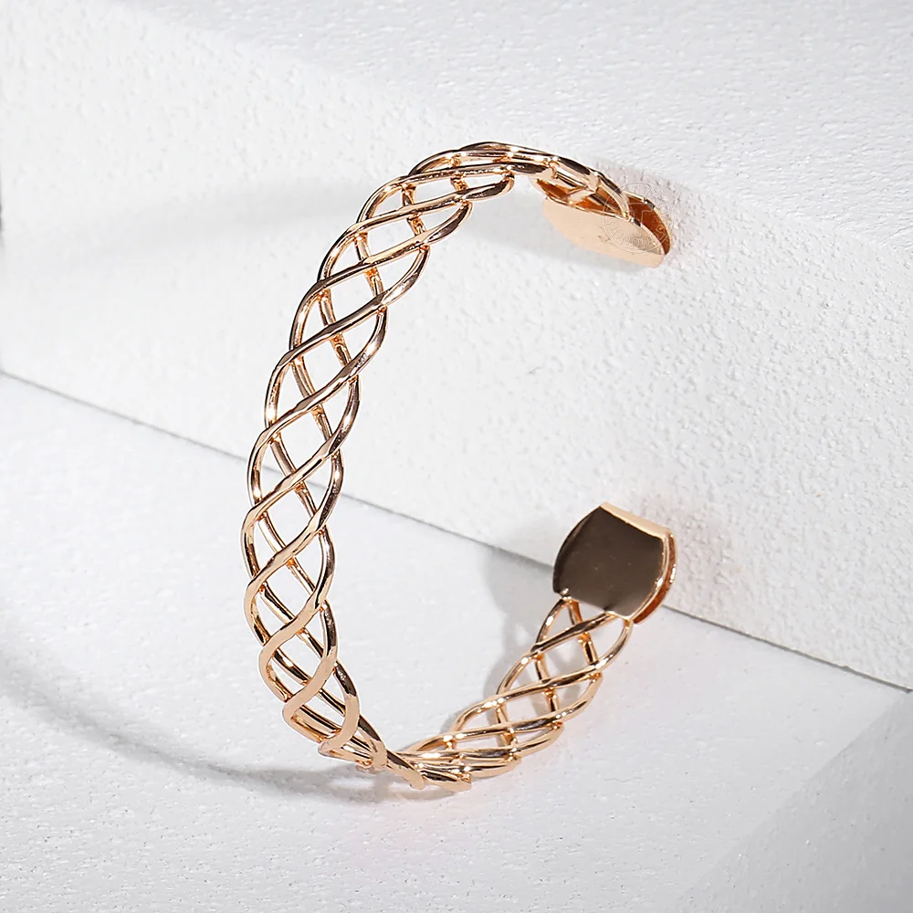 Bracelet Homme Acier Cable Torsadé Or - Bracelets Tendances