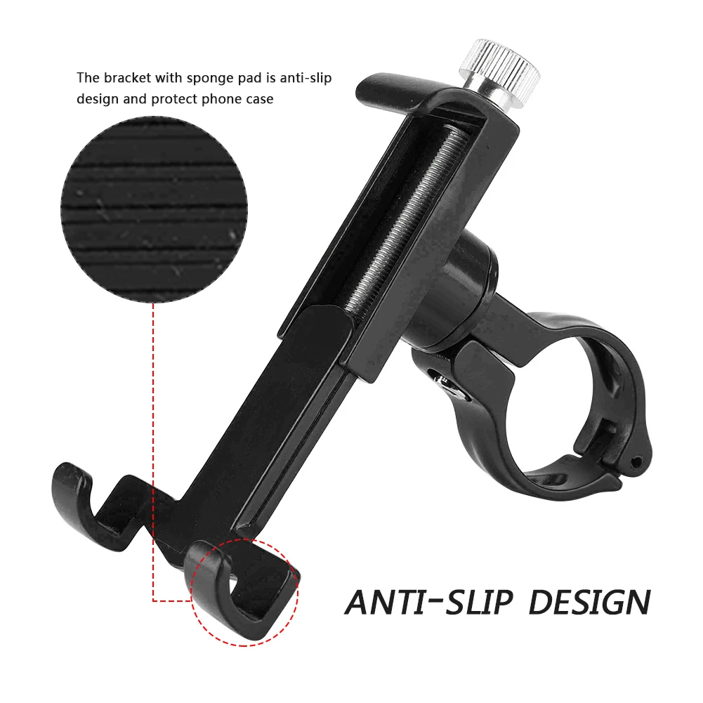 Bicycle GPS Mobile Phone Mount Holder For Phone Bracket Support Sport Cycling Bike Aluminum Alloy Holder 3.5-6.5inch Adjustable