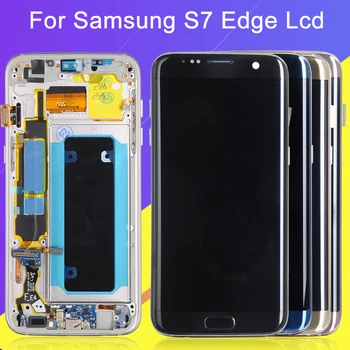 

Catteny G935F Display For Samsung Galaxy S7 Edge LCD Screen Digitizer With Touch Screen Assembly G935 Lcd With Frame Free Ship