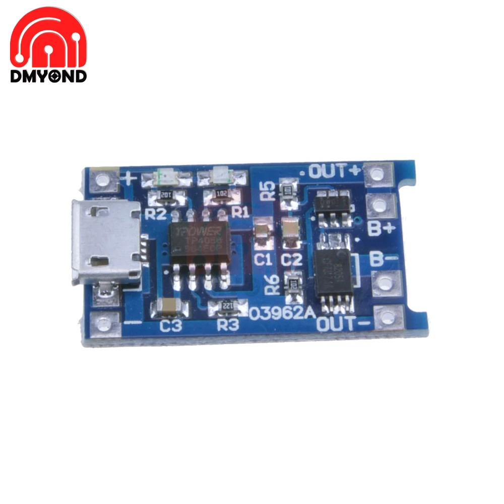 Плата зарядки микро литиевых батарей TC4056A 5 в 1 А модуль с защитой usb две функции