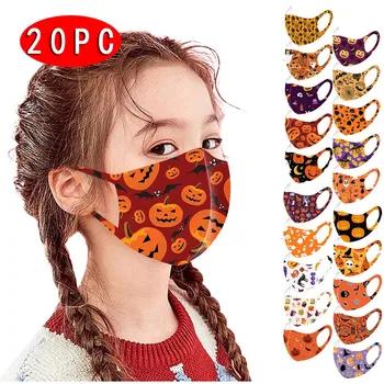 

20pcs Fabric Mask For Children Mascarilla Mascarar Dustproof Reusable Colorful Turban Stylish Washable Mask Masque Mondkapjes