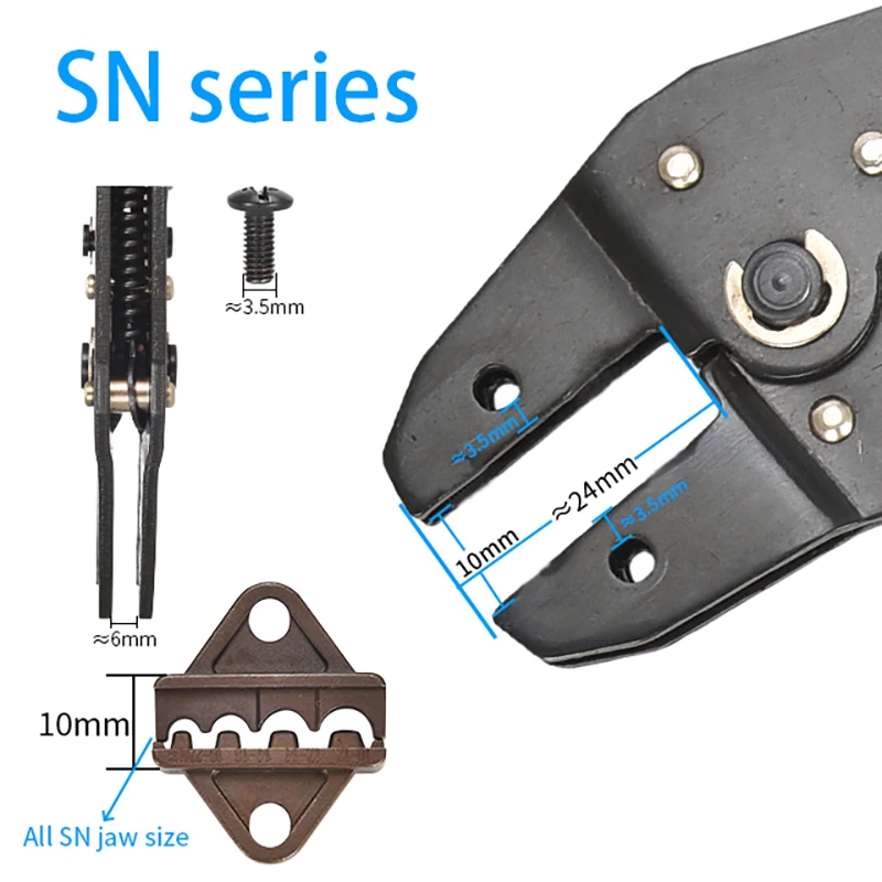 SN02WF SN06WF SN06WFL SN16WF SN01C SN02C SN0725 SN02WF2C SN-48b SN 공구 플라이어 플라이어 조용 압착 다이 세트