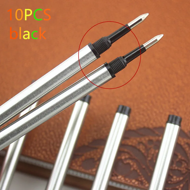 REFILLS 10 PCS JINHAO HIGH QUALITY FOR ROLLER BALL PEN 0.5MM POINT BLACK INK FOR CHOOSE FREE SHIPPING