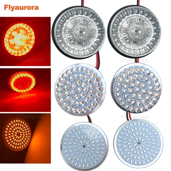 

1156/7 Bullet Turn Signal Indicator Light Lamp 2 pc Lens Cover for Har-ley Sportster 883 XL 2014 before Dyna Fat Bob Super Glide
