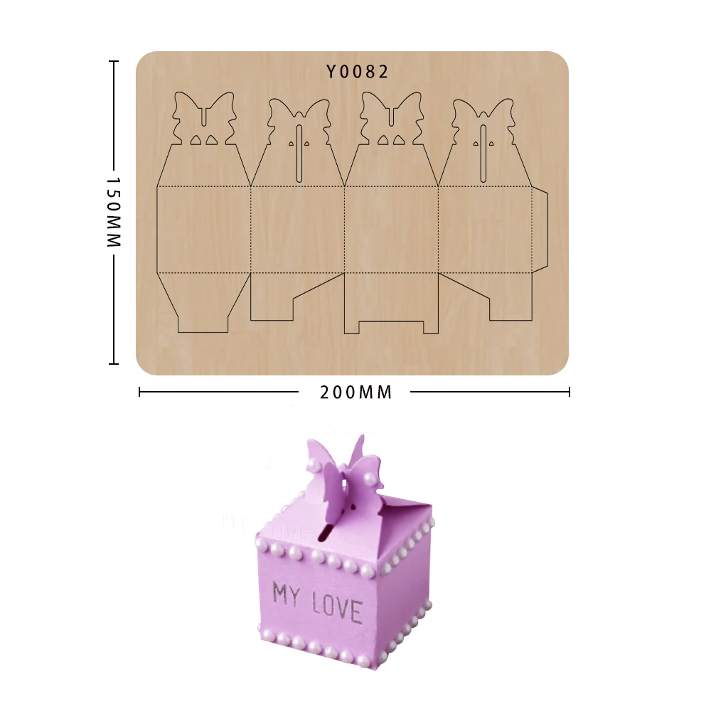 

Leather Box Cutting Dies, DIY Handmade Scrapbooking Craft, Leather Mold, Suitable for Common Shot Machines on the Market