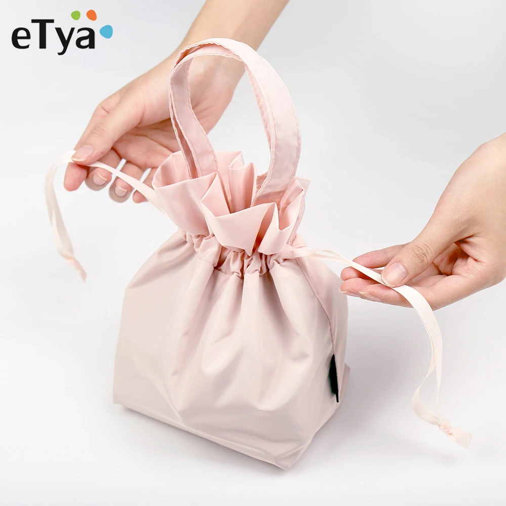 ETya женская косметичка на шнурке для путешествий, косметичка, органайзер, моющийся чехол для макияжа, сумка для хранения, набор туалетных и косметических принадлежностей, коробка
