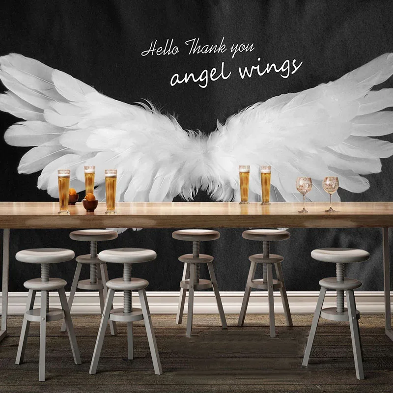 Custom-Self-Adhesive-Waterproof-Wallpaper-Modern-3D-Romantic-Hand-painted-Angel-Wings-Murals-Restaurant-Cafe-Background (2)