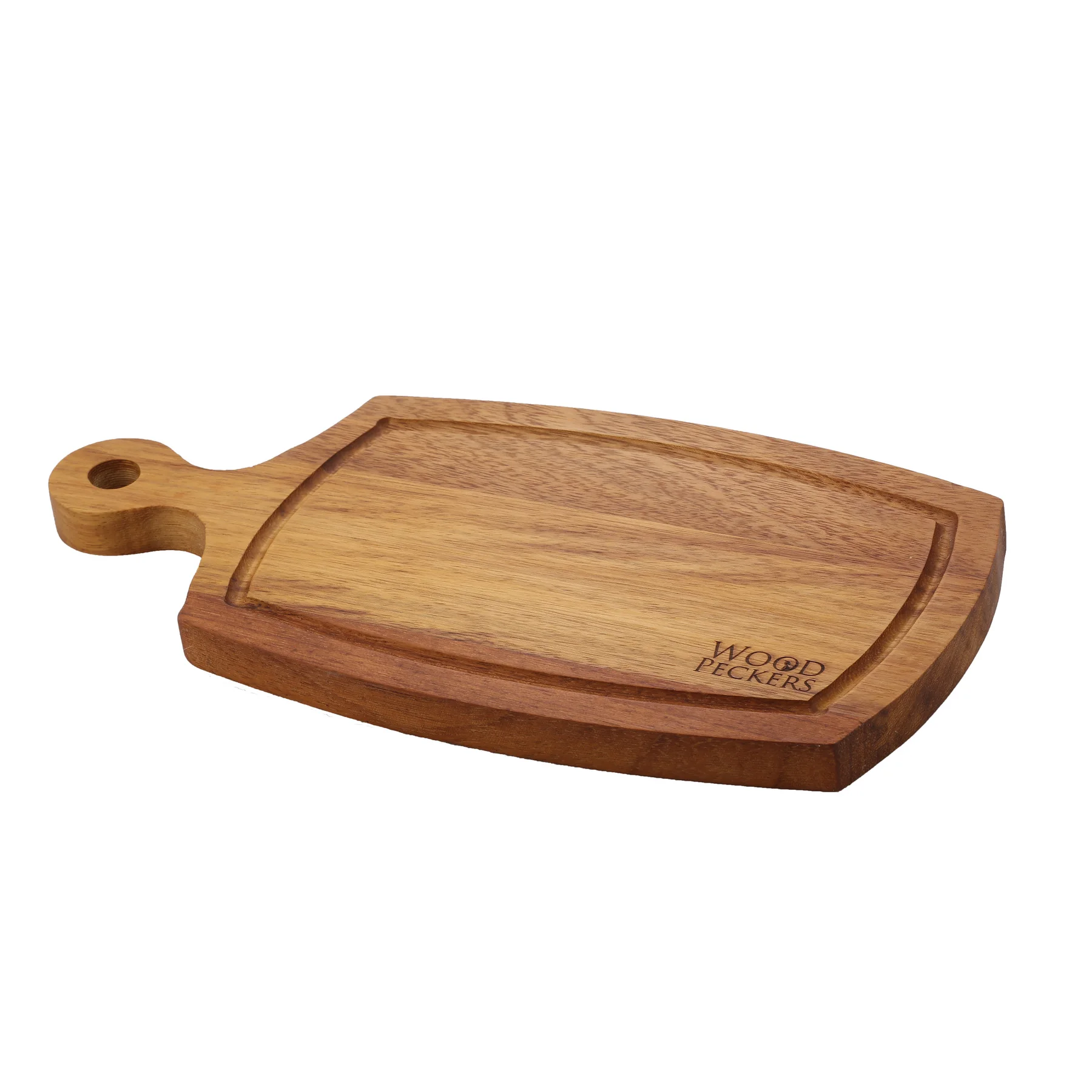 

Premium Cutting Board with Hand Grips Solid Sturdy Chopping Serving Tray Platter Perfect Gift