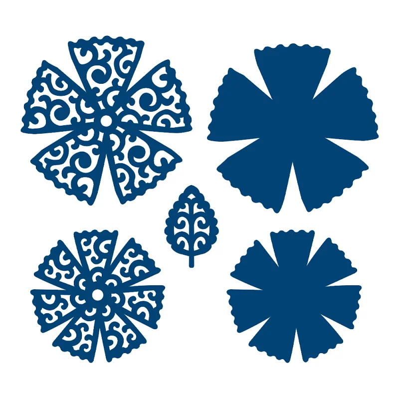 

YaMinSanNiO Flower Dies Scrapbooking Metal Cutting New 2019 Lacy Craft Dies Embossing Die Cut Card Making Album Paper Embossing