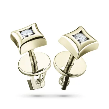 

Yellow gold pouches with diamond п03с071527