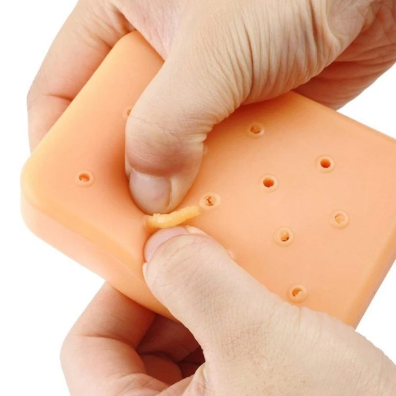 

1PC Silicone Funny Pimple Popping Popper Remover Toy with Refillable Pimple Pus Practical Jokes Toys 994069