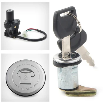 

Motorcycle Oil Gas Tank Cap Cover Ignition Switch Set Lock Key Set For Honda FMX650 CB250 2005-2006