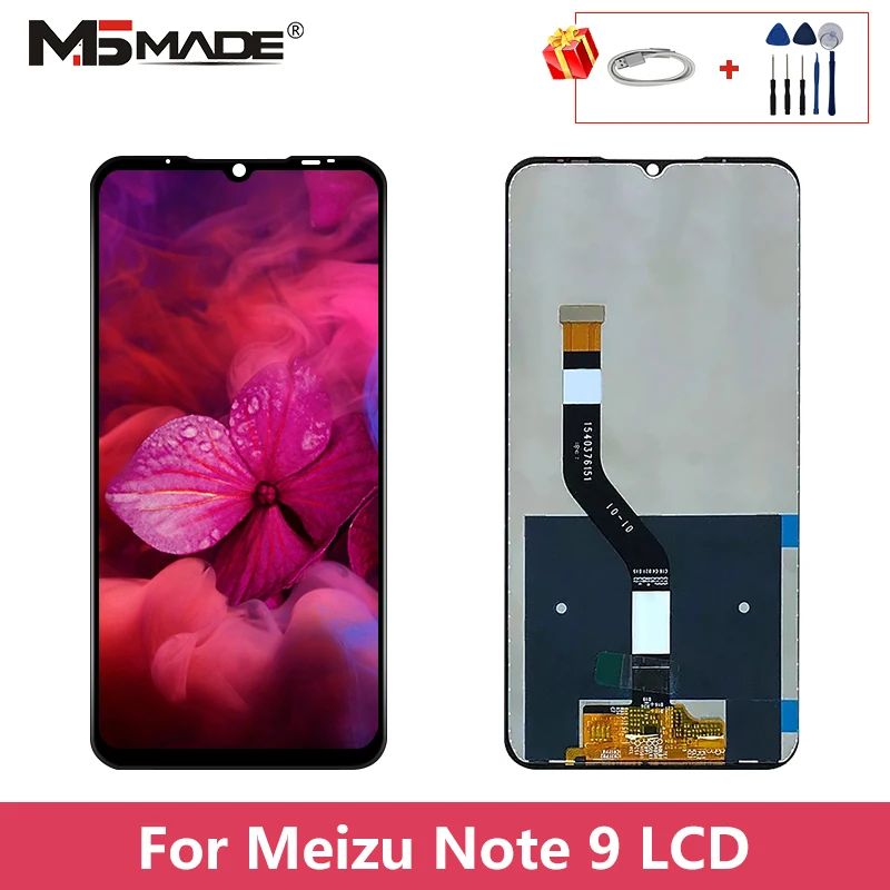 

Original For 6.2" Meizu Note 9 LCD Display Screen+Touch Screen Panel Digitizer With Frame For Meizu Note 9 Display