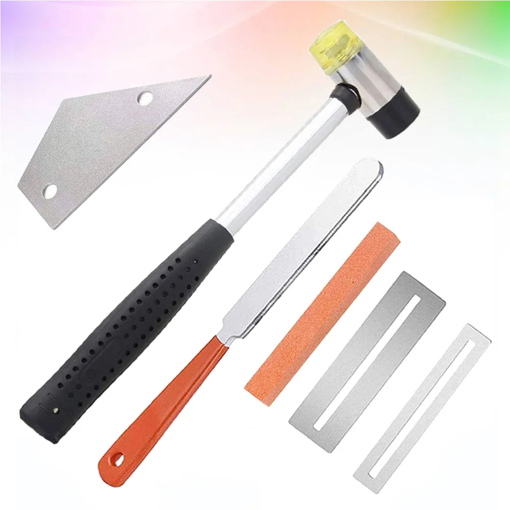 6 шт. инструмент для гитарной гитары Prime Fret Rocker Fretboard Guard File резиновый молоток