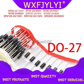 

20PCS Schottky Rectifier Diode SR240 SR260 SR360 SR540 SR560 SR2100 SR3100 SR3200 SR5100 SR5150 SR5200 DO-41 DO-27