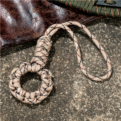 Multifunction 7-core Umbrella Rope Weaving Keychain Lanyard paracord Rope Knitting  Anti-lost ring buckle Car Keyring