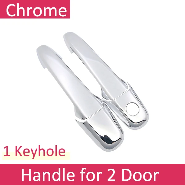 Handle 2 Door Для Ford Ranger Everest 2006~ 2011 хромированная дверная ручка крышка наклейки на автомобиль отделка набор из 4 дверей 2007 2008 2009 2010 - Название цвета: Handle 2 Door