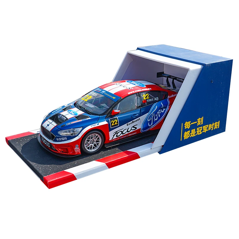 1:18 оригинальная модель гоночного автомобиля Ford Focus 2019 CTCC полевая из сплава с