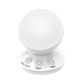 

LED Night Light Desktop Christmas Decor Home RGB Voice Control Atmosphere Lamp USB Rechargeable Color Changing Bedroom Festival