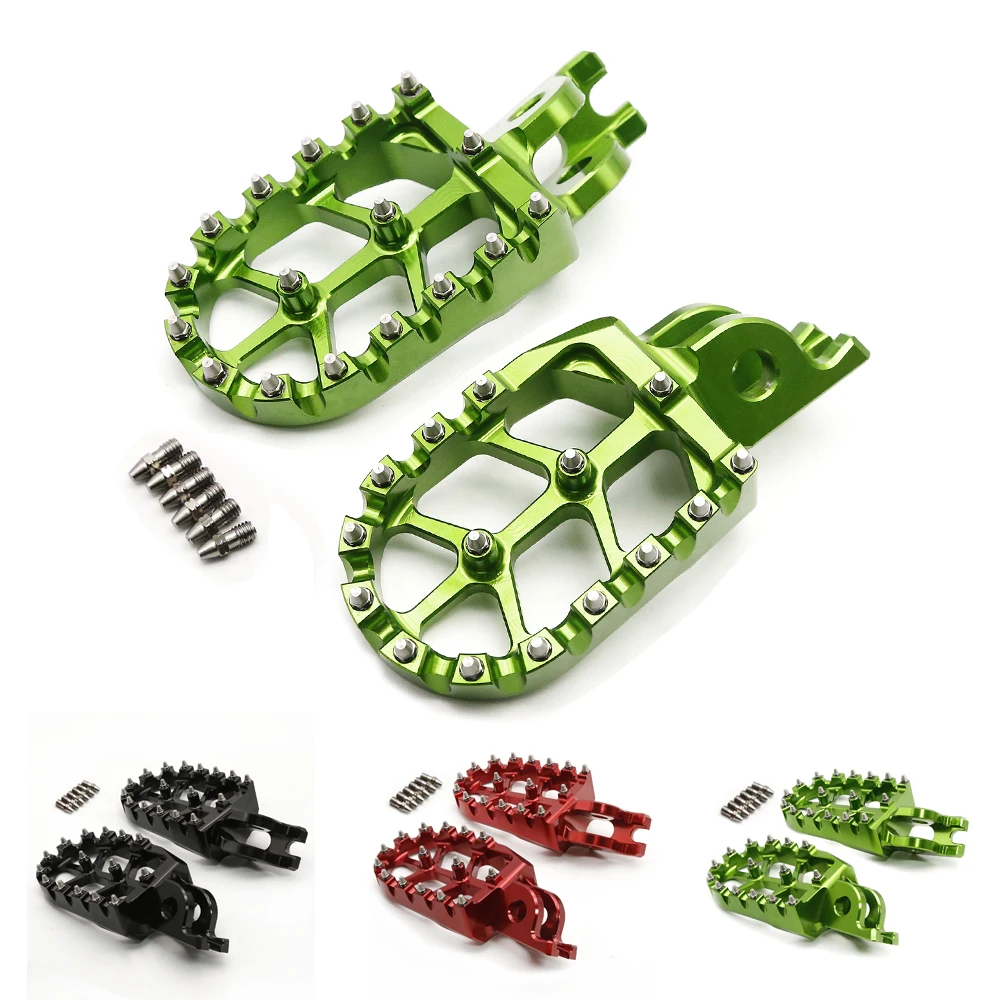 

For Honda CRF150R CRF250R CRF450X CRF450R 2020 2019 Dirt Bike Foot Rests Pegs Footrest Motocross Stainless Steel Teeth Footpegs