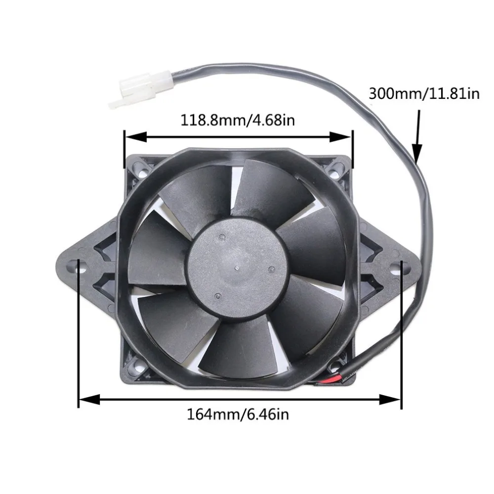 12V Electrical Engine Radiator Cooling Fan For 150-250cc ATV Kart Quad Dirt Bike ATV Buggy Motorcycles