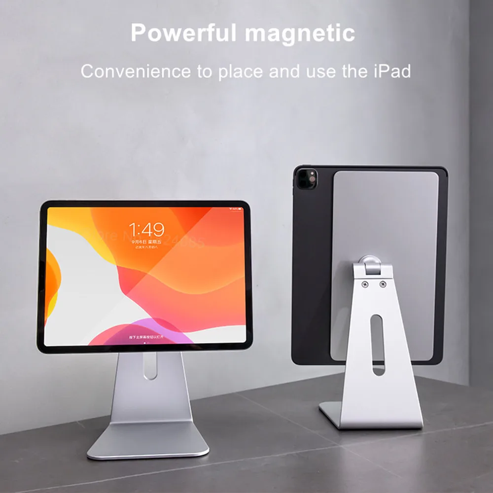 Compre Soporte de Tableta de Escritorio de Aleación de Aluminio AP-7SM  Soporte Magnético Ajustable Para Ipad Pro de 12.9 Pulgadas en China