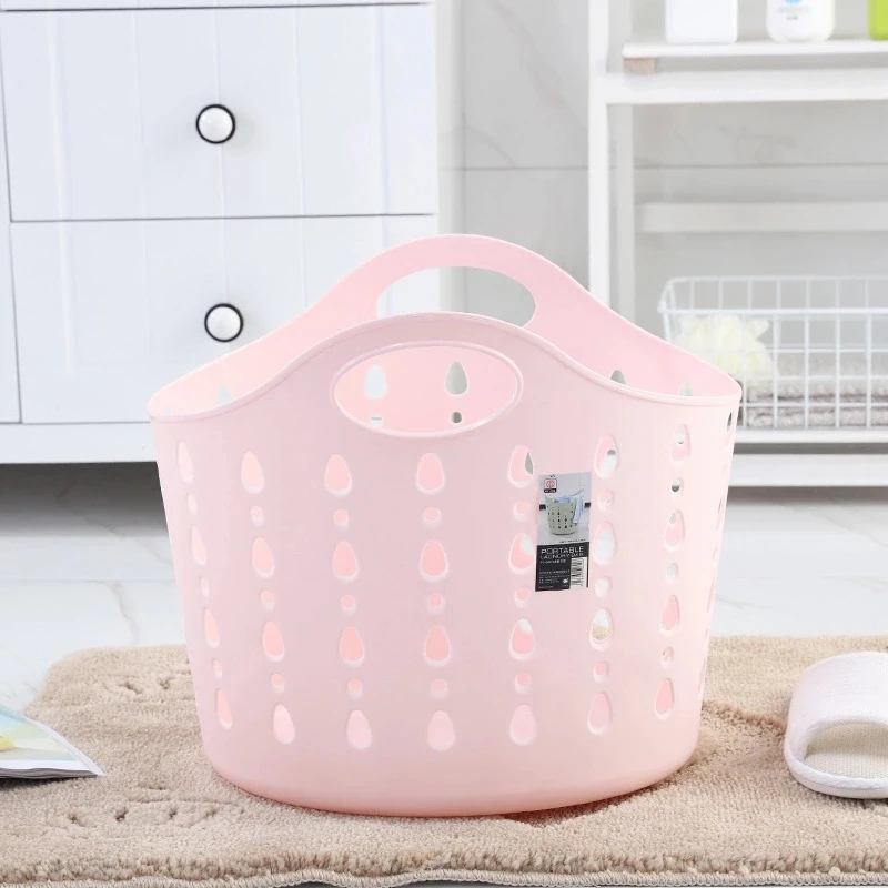

Soft Plastic Unbreakable Dirty Clothes Basket Large Household Toy Storage Bucket Thickened Reinforced Portable Storage Basket20