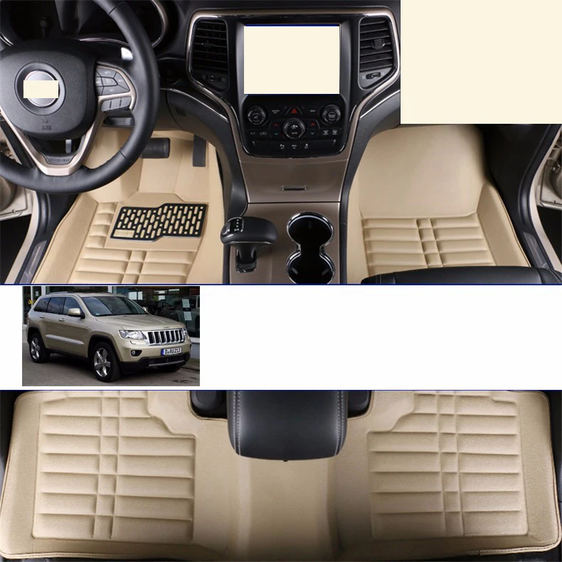 Кожаные автомобильные коврики для jeep grand cherokee wk2 2011 2012 2013 2014 2015 2016 2017 2018 аксессуары