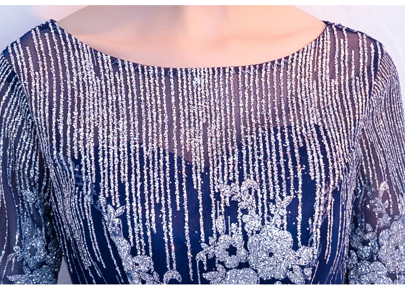 DEERVEADO Robe De Soiree полурукав вечернее платье длинное официальное вечернее платье для вечеринок DS502